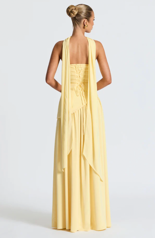 MALIYAH MAXI DRESS - LEMON