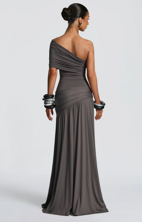 MONICA MAXI DRESS - CHARCOAL