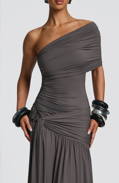 MONICA MAXI DRESS - CHARCOAL